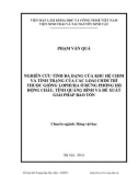 Luận văn Thạc sĩ Sinh học: Nghiên cứu tính đa dạng của khu hệ chim và tình trạng của các loài chim Trĩ thuộc giống Lophura ở Rừng phòng hộ Động Châu, tỉnh Quảng Bình và đề xuất giải pháp bảo tồn