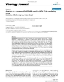 Báo cáo khoa học: Analysis of a conserved RGE/RGD motif in HCV E2 in mediating entry