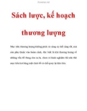 Sách lược, kế hoạch thương lượng