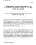 Báo cáo sinh học: Chromosomal localization and activity of nucleolar organizer regions in the dog