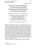 Báo cáo sinh học: Chromosomal rearrangements in cattle and pigs revealed by chromosome microdissection and chromosome painting