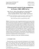 Báo cáo sinh học: Chromosomal control of pig populations in France: 2002–2006 survey