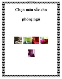 Chọn màu sắc cho phòng ngủ