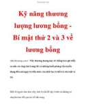 Kỹ năng thương lượng lương bổng Bí mật thứ 2 và 3 về lương