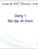 Các dạng bài tập về amin