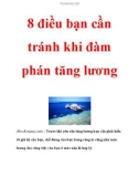 8 điều bạn cần tránh khi đàm phán tăng lương