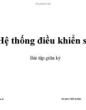 Hệ thống điều khiển số - Bài tập