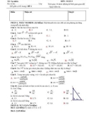 Đề thi giữa học kì 1 môn Toán lớp 9 năm 2022-2023 có đáp án - Trường TH&THCS Nguyễn Chí Thanh