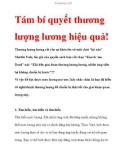 Tám bí quyết thương lượng lương hiệu quả!