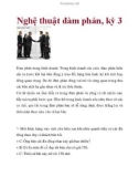 Nghệ thuật đàm phán, kỳ 3