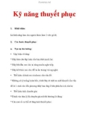 Một số kỹ năng thuyết phục