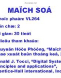 Bài giảng Kỹ thuật số - Phần 1: Mạch số