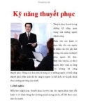 Những kỹ năng thuyết phục