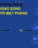 §3. Đường thẳng SONG SONG VỚI MẶT PHẲNG