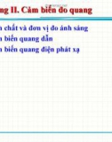 Bài giảng Cảm biến công nghiệp - Chương 2