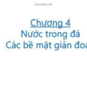 Bài giảng Cơ học đá: Nước trong đá. Các bề mặt gián đoạn - GV. Kiều Lê Thủy Chung