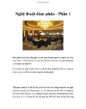 Nghệ thuật đàm phán - Phần 1