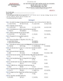 Đề thi thử tốt nghiệp THPT năm 2021 môn Hóa học có đáp án - Đề số 21