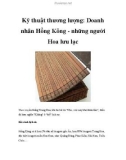 Kỹ thuật thương lượng: Doanh nhân Hồng Kông - những người Hoa lưu lạc