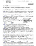 Đề thi Đại học môn Vật lí khối A & A1 năm 2014 (Mã đề 319)