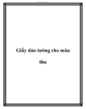 Giấy dán tường cho mùa thu