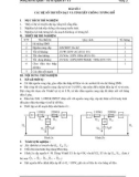 Tài liệu hướng dẫn thí nghiệm cơ sở kỹ thuật điện - Bài 2