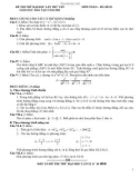 ĐỀ THI THỬ ĐẠI HỌC LẦN THỨ I SỞ GIÁO DỤC ĐÀO TẠO NĂM 2011 MÔN TOÁN – MÃ ĐỀ 03
