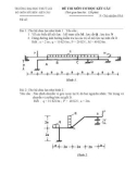 Đề thi môn cơ học kết cấu 1 - Trường đại học Thủy Lợi - Đề số 35
