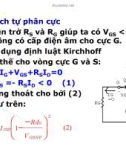 Điện tử học : Transistor trường ứng( FET) part 6