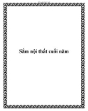 Sắm nội thất cuối năm