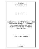 Luận án Tiến sĩ Y học: Nghiên cứu giá trị tiên lượng của chỉ số xung tĩnh mạch phổi và các chỉ số Doppler động mạch phổi chính ở những thai chậm tăng trưởng trong tử cung