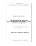 Tóm tắt Luận án Tiến sĩ Kinh tế: Tác động của chi tiêu công đến tăng trưởng kinh tế của các địa phương tại Việt Nam