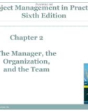 Lecture Project management in practice (6th Edition) – Chapter 2: The manager, the organization, and the team