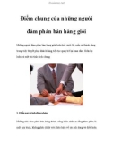 Điểm chung của những người đàm phán bán hàng giỏi