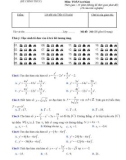 Đề kiểm tra 15 phút lần 6 môn Toán lớp 11 năm 2016-2017 - THPT Hàm Thuận Bắc - Mã đề 213
