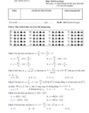 Đề kiểm tra 15 phút lần 6 môn Toán lớp 11 năm 2016-2017 - THPT Hàm Thuận Bắc - Mã đề 210