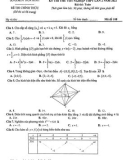 Đề thi thử THPT QG môn Toán năm 2022 có đáp án (Lần 2) - Sở GD&ĐT Hòa Bình (Mã đề 108)