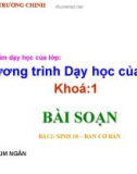 Giáo án môn Sinh 10: Các giới sinh vật