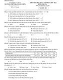 Đề thi học kì 1 môn Sinh học 12 năm 2020-2021 có đáp án - Trường THPT Phan Ngọc Hiển