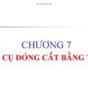 Bài giảng Chương 7: Khí cụ đóng cắt bằng tay