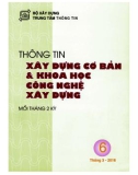 Thông tin Xây dựng cơ bản và khoa học công nghệ xây dựng – Số 6/2016