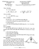 Đề thi học kì 1 môn Toán lớp 9 năm 2020-2021 - Sở GD&ĐT An Giang