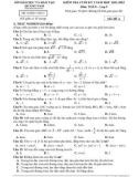 Đề kiểm tra cuối học kì 1 môn Toán lớp 9 năm 2021-2022 có đáp án - Sở GD&ĐT Quảng Nam