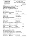 Đề thi học kì 2 môn Hoá học lớp 11 năm 2021-2022 có đáp án - Sở GD&ĐT Quảng Nam