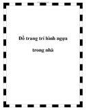 Đồ trang trí hình ngựa trong nhà