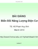 BÀI GIẢNG Biến Đổi Năng Lượng Điện Cơ - TS. Hồ Phạm Huy