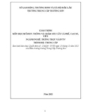 Giáo trình Trồng và chăm sóc cây cà phê, cao su, tiêu (Nghề: Trồng trọt và bảo vệ thực vật - Trung cấp) - Trường Trung cấp Trường Sơn, Đắk Lắk