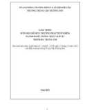 Giáo trình Phương pháp thí nghiệm (Nghề: Trồng trọt và bảo vệ thực vật - Trung cấp) - Trường Trung cấp Trường Sơn, Đắk Lắk