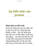 Sự biến tính của protein