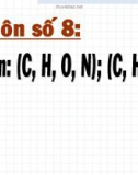 Tài liệu ôn thi môn Hóa (C,H,O,N), (C,H,O) part 1